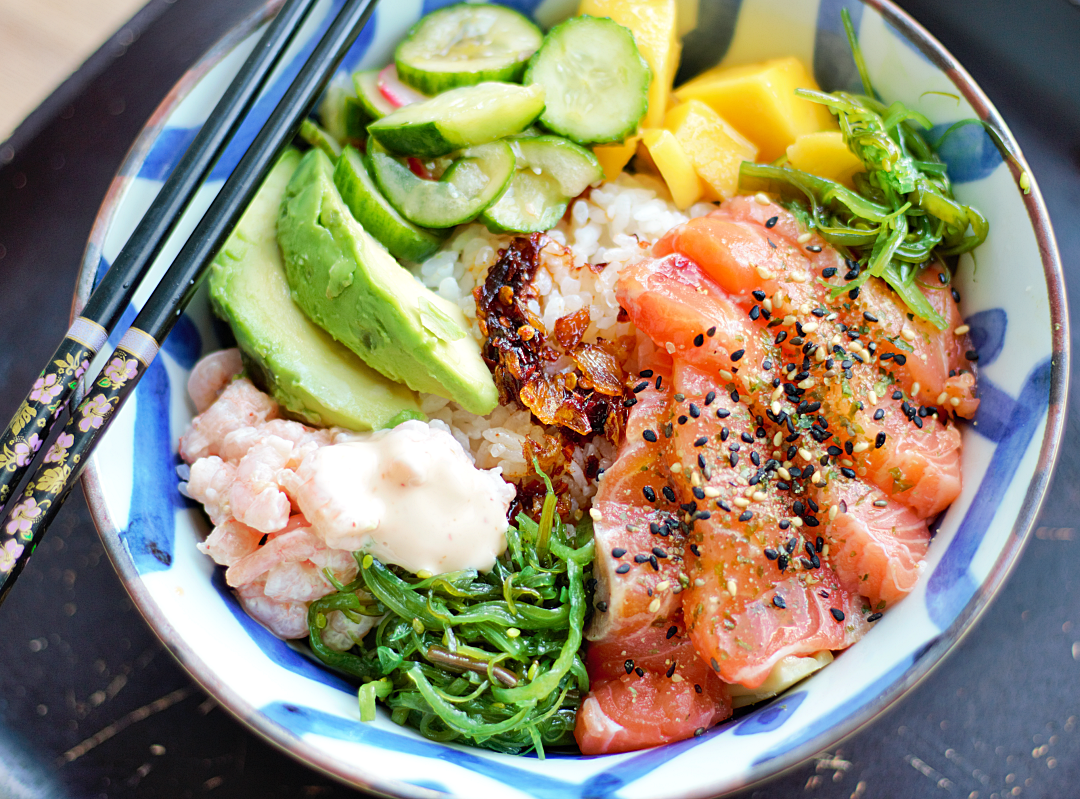 Poké bowl zalm