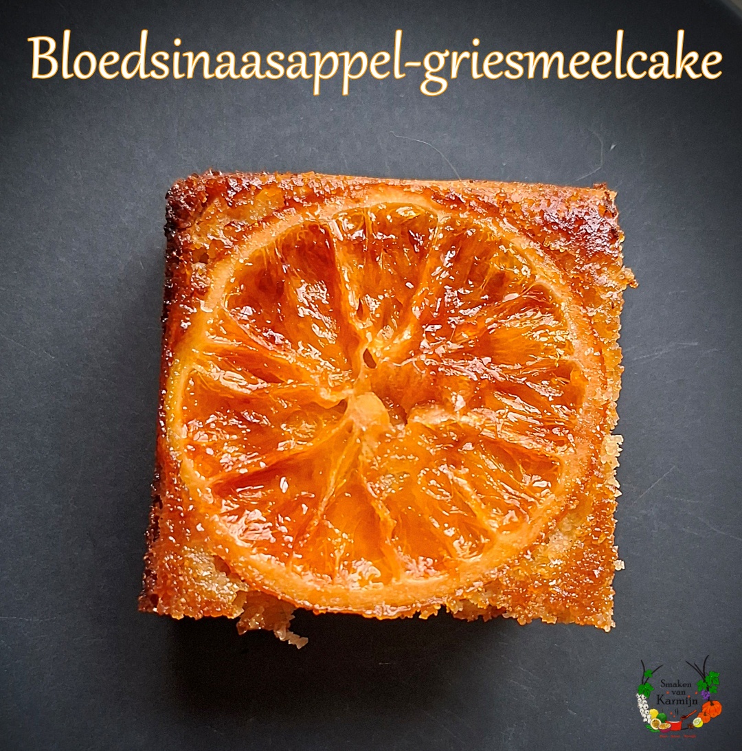 Bloedsinaasappel-griesmeelcake