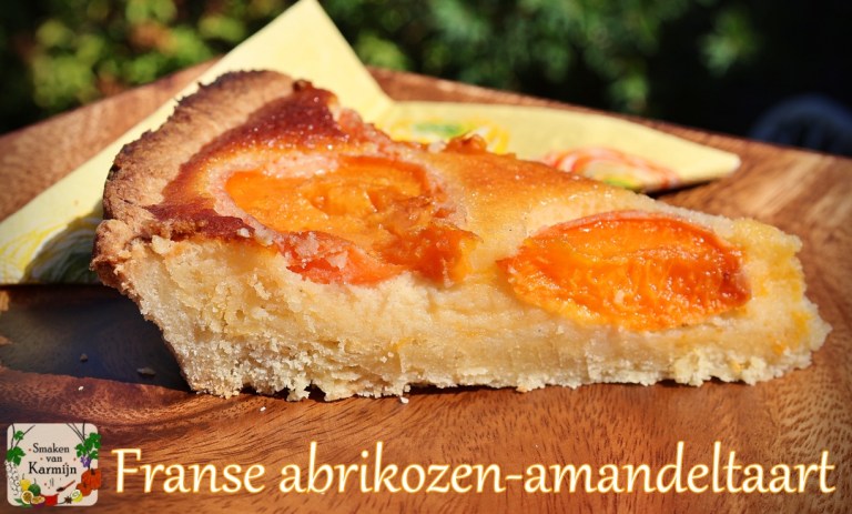 Franse abrikozen-amandeltaart